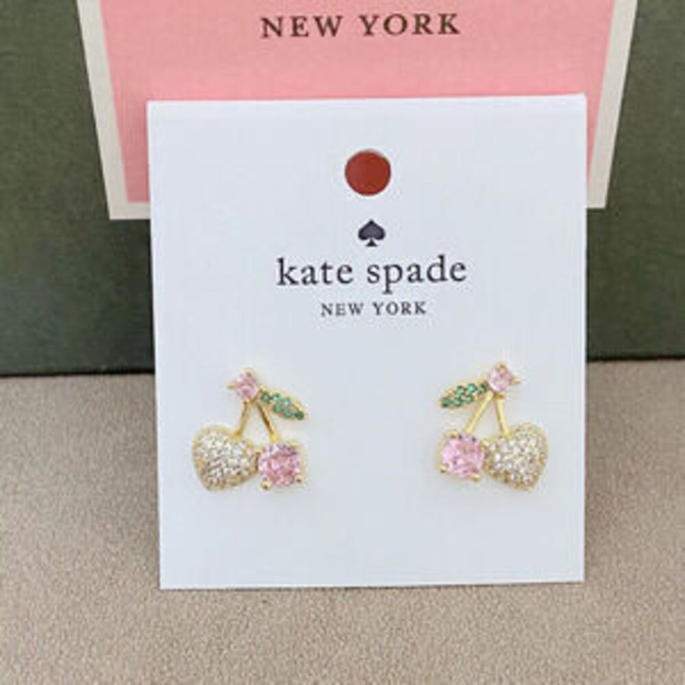 kate spade Cherry Rhinestone Stud Earrings